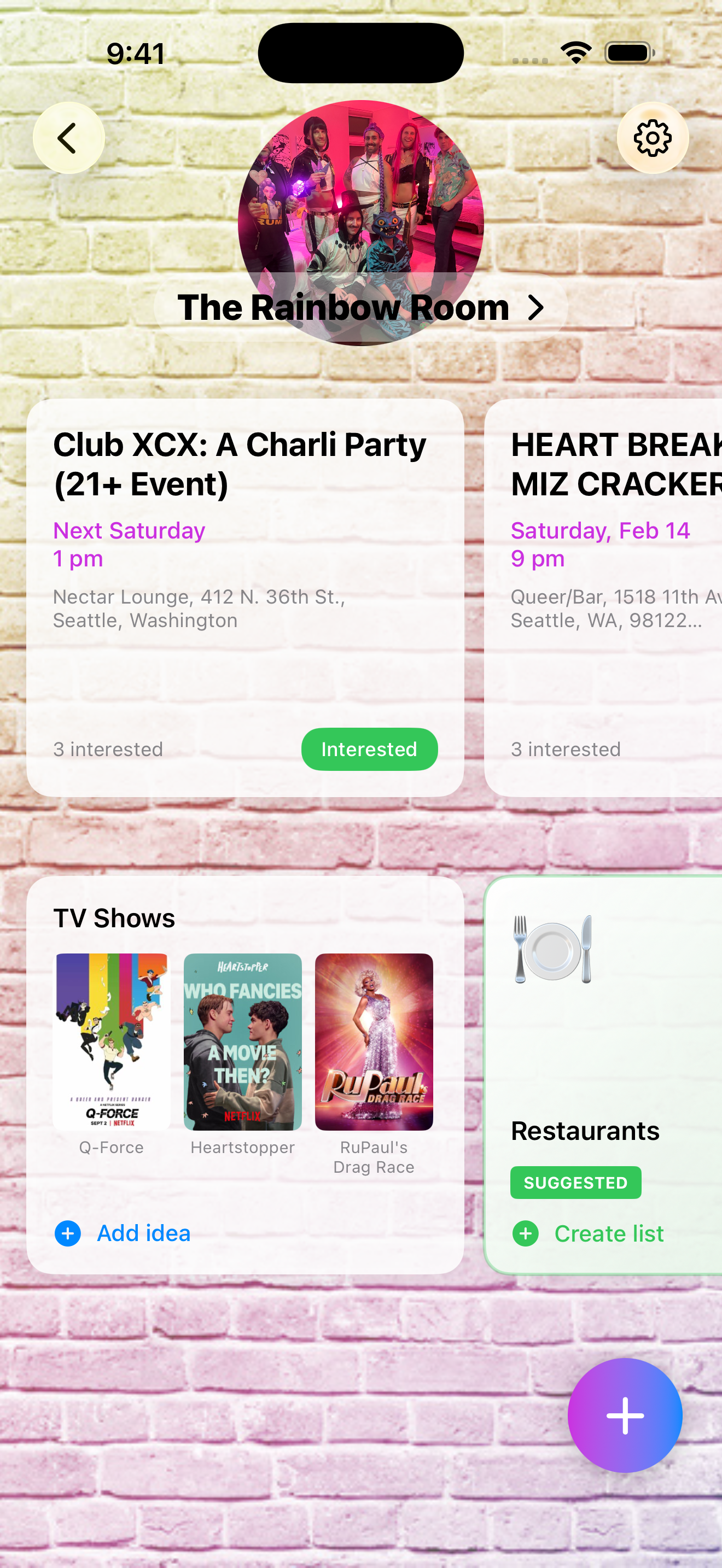 Your group's plans and ideas in one feed
