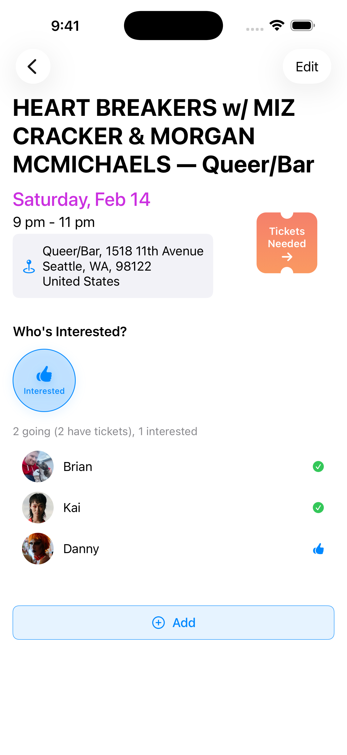 Coordinate group ticket purchases
